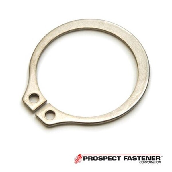 Rotor Clip External Retaining Ring, Stainless Steel Passivated Finish
